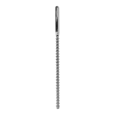 Image of Ouch! by Shots Stainless Steel Ribbed Dilator - 0.4 / 10 mm