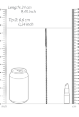 Ouch! by Shots RVS Geribbelde Dilator - 0.2 / 6 mm