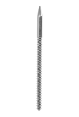 Ouch! by Shots Stainless Steel Ribbed Dilator - 0.3 / 8 mm