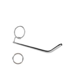 Ouch! by Shots Stainless Steel Dilator with Glans Ring - 0.3 / 8 mm