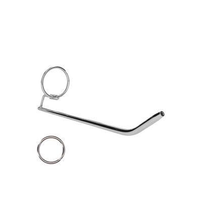 Image of Ouch! by Shots Stainless Steel Dilator with Glans Ring - 0.3 / 8 mm