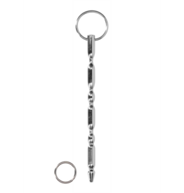 Ouch! by Shots Stainless Steel Ribbed Dilator - 0.4 / 9,5 mm