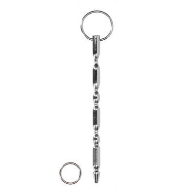Image of Ouch! by Shots Stainless Steel Ribbed Dilator - 0.4 / 9,5 mm
