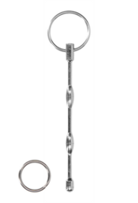 Ouch! by Shots Stainless Steel Ribbed Dilator - 0.3 / 8 mm