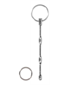 Ouch! by Shots Stainless Steel Ribbed Dilator - 0.3 / 8 mm