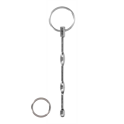 Ouch! by Shots Stainless Steel Ribbed Dilator - 0.3 / 8 mm