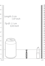 Ouch! by Shots Ribbed Hollow Penis Plug - 0.4 / 11 mm