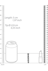 Ouch! by Shots Ribbed Hollow Penis Plug - 0.4 / 9 mm