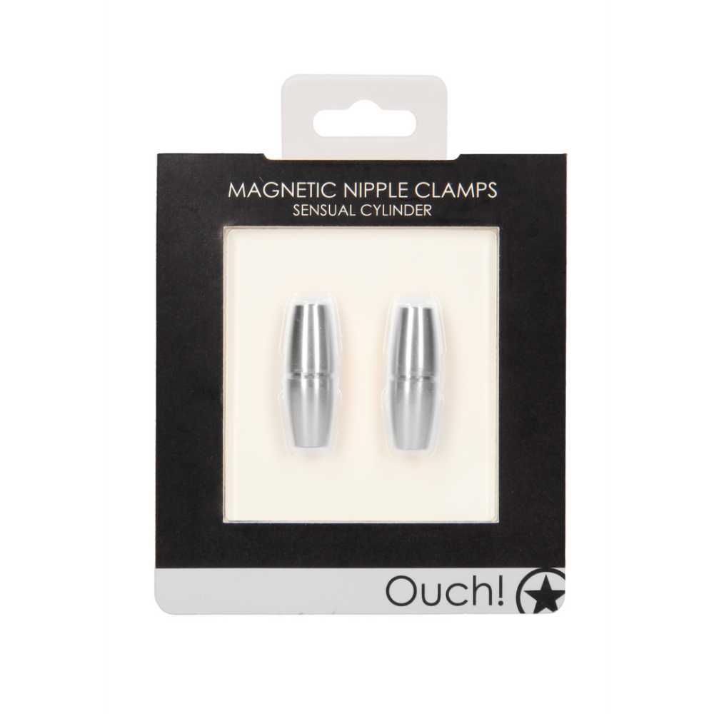 Ouch! by Shots Magnetic Nipple Clamps Sensual Cylinder