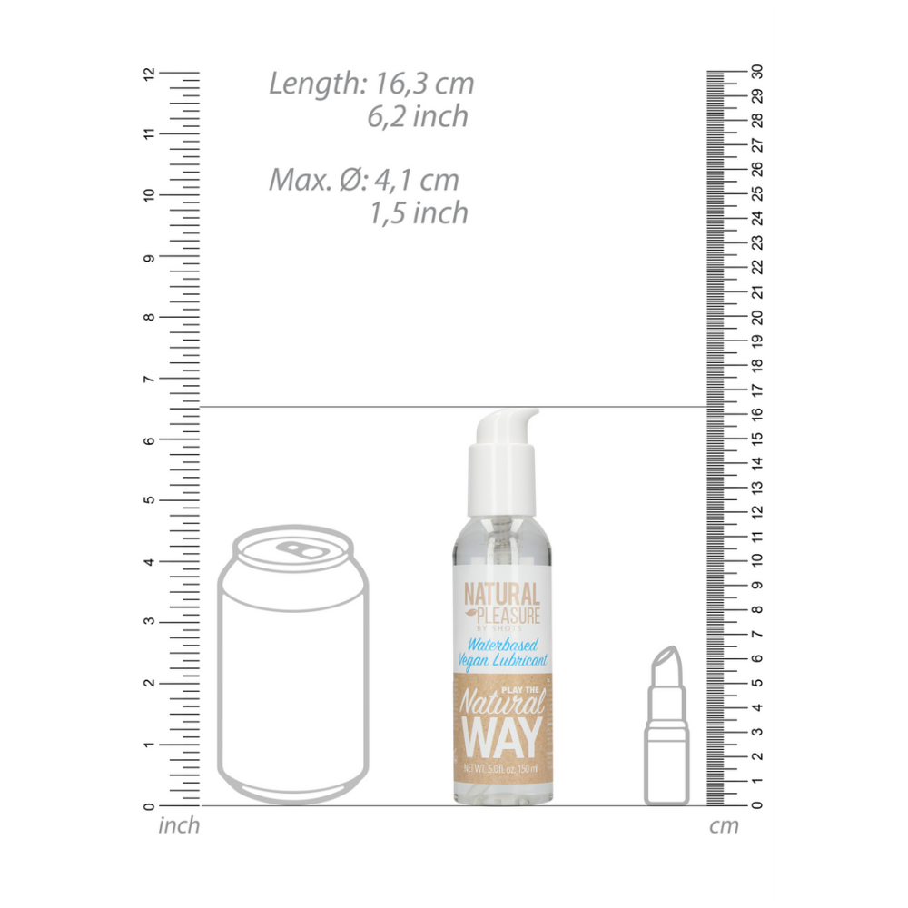Natural Pleasure by Shots Vegan Waterbased Lubricant - 5 fl oz / 150 ml