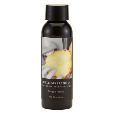 Image of Earthly body Pineapple Edible Massage Oil - 2 fl oz / 60 ml