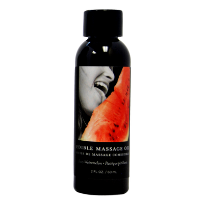 Image of Earthly body Watermelon Edible Massage Oil - 2 fl oz / 60 ml