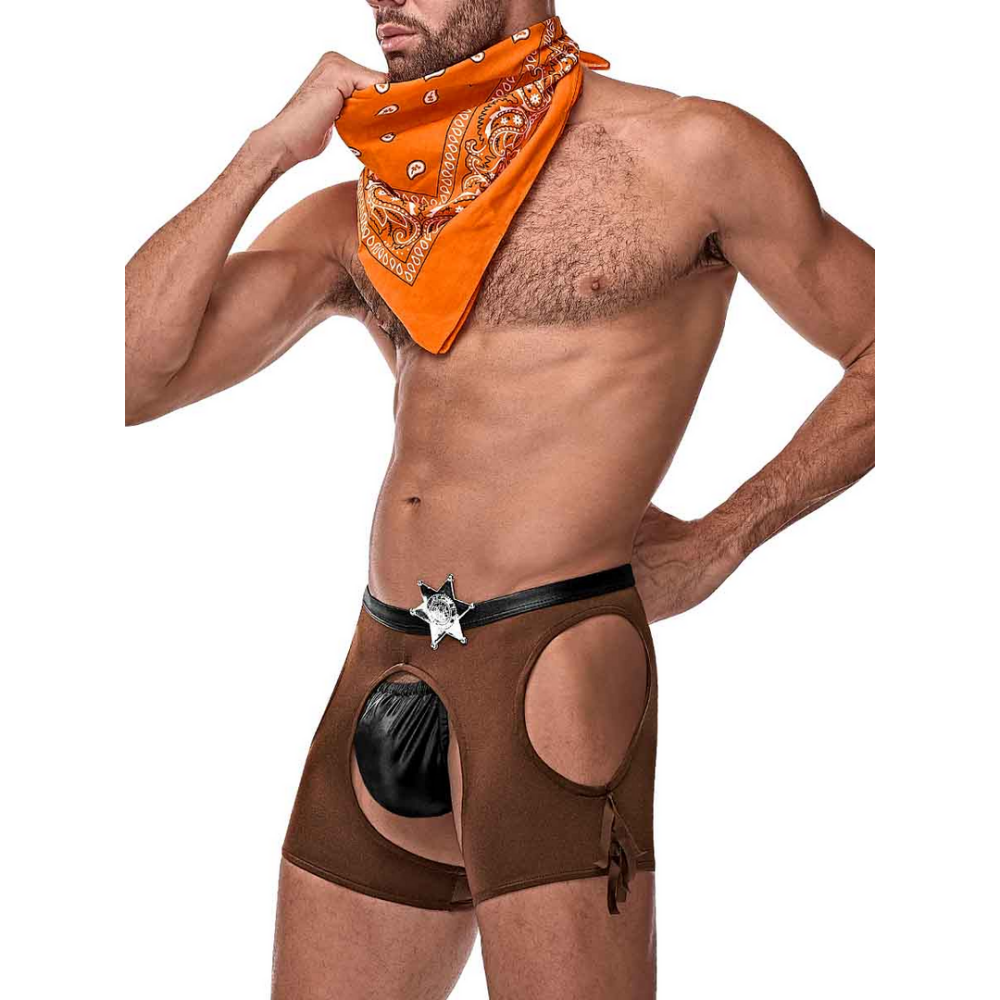 Male Power Stubborn Cowboy Costume - S/M