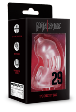 ManCage by Shots Model 29 - TPE Chastity Cage - Transparent