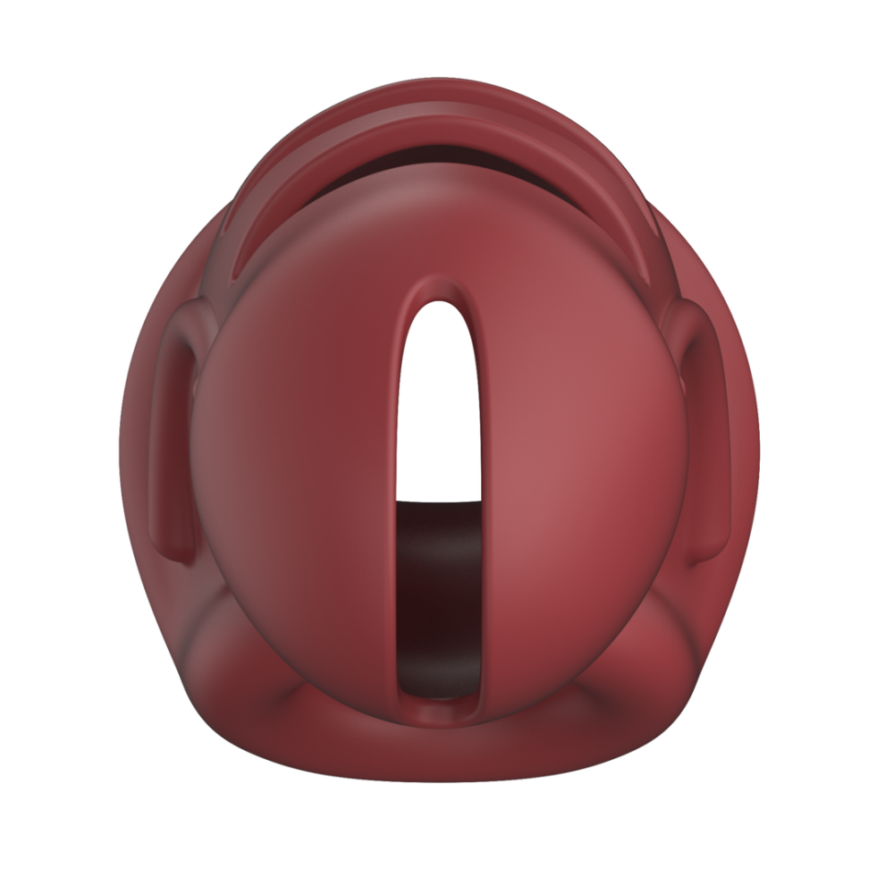 ManCage by Shots Model 28 - Ultra Soft Silicone Chastity Cage - Red