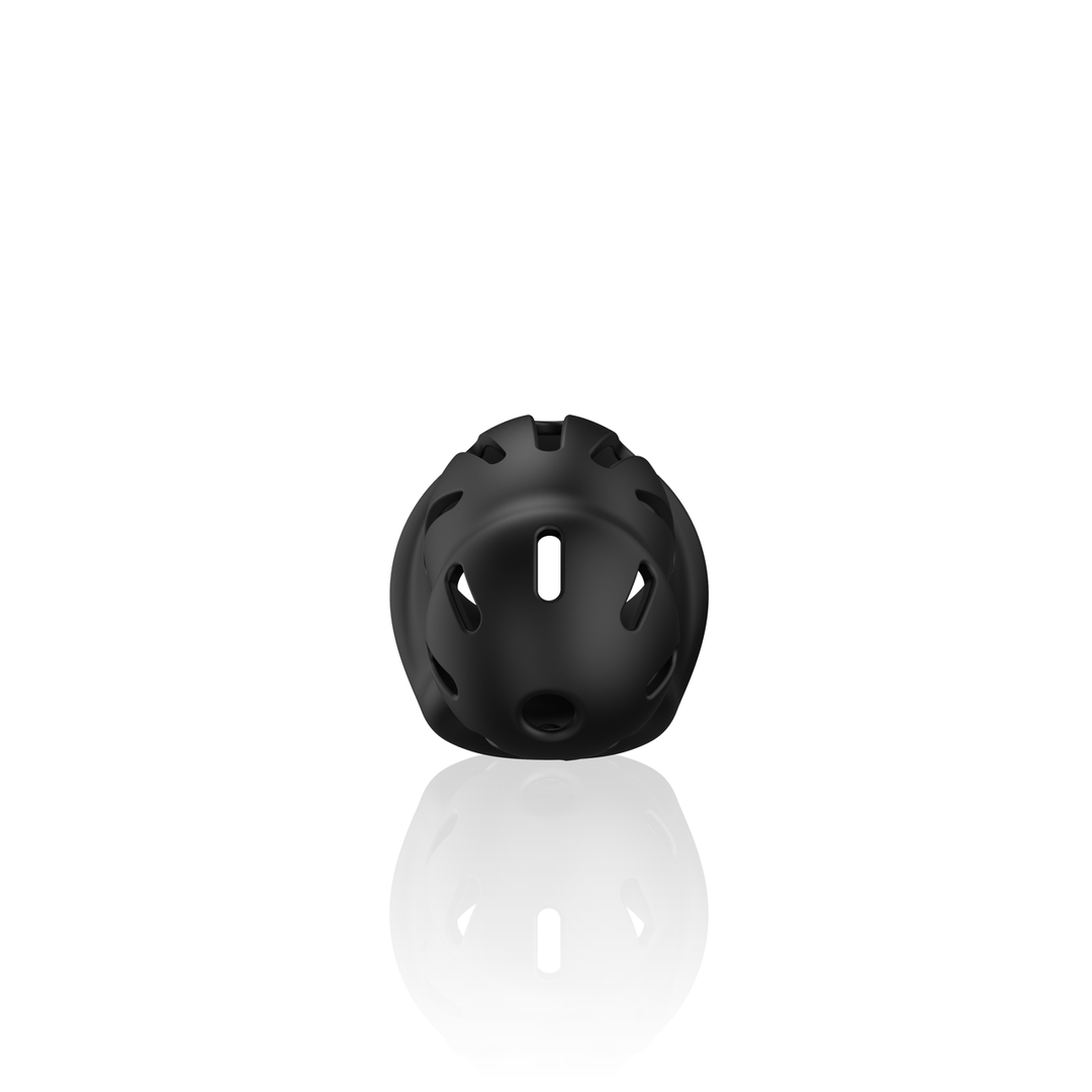 ManCage by Shots Model 27 - Ultra Soft Silicone Chastity Cage - Black