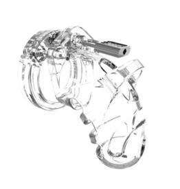 ManCage by Shots Model 25 - Chastity Cage - 3.5'' / 9 cm - Transparent