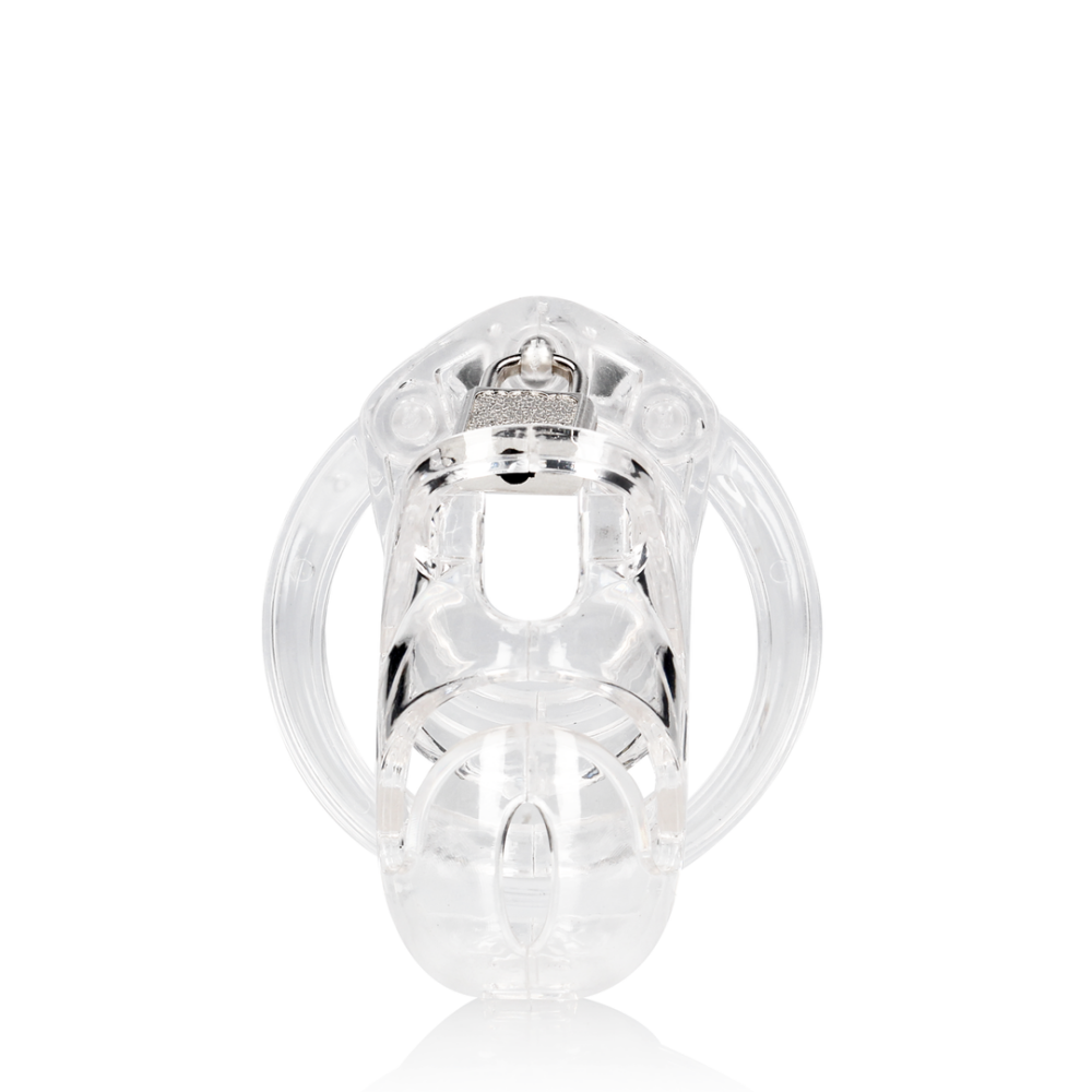 ManCage by Shots Model 25 - Chastity Cage - 3.5'' / 9 cm - Transparent