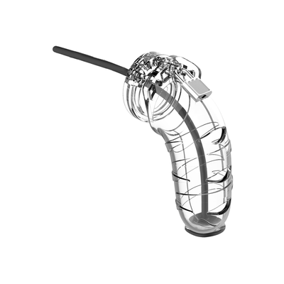 Image of ManCage by Shots Model 17 Chastity Cock Cage with Urethral Sounding - 5.5 / 14 cm 