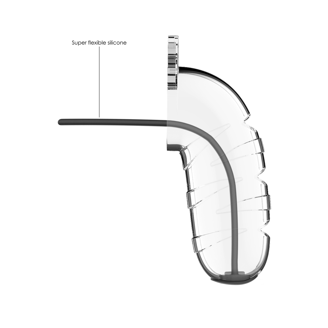 ManCage by Shots Model 17 Chastity Cock Cage with Urethral Sounding - 5.5 / 14 cm