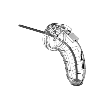 Image of ManCage by Shots Model 16 Chastity Cock Cage with Urethral Sounding - 4.5 / 11,5 cm 