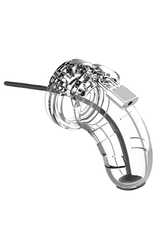 ManCage by Shots Model 15 Chastity Cock Cage with Urethral Sounding - 3.5 / 9 cm