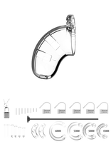 ManCage by Shots Model 15 Chastity Cock Cage with Urethral Sounding - 3.5 / 9 cm