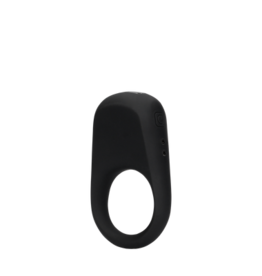 Loveline by Shots Vibrating Cock Ring - Licorice Black