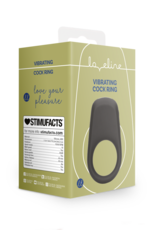 Loveline by Shots Vibrating Cock Ring - Licorice Black