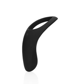 Loveline by Shots Pointed Vibrating Cock Ring - Licorice Black