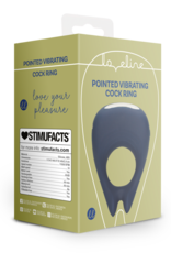 Loveline by Shots Pointed Vibrating Cock Ring - Baltic Blue