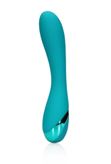 Loveline by Shots Smooth Silicone G-Spot Vibrator - Teal Blue