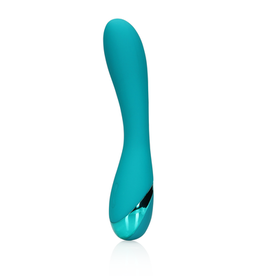 Loveline by Shots Smooth Silicone G-Spot Vibrator - Teal Blue