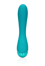 Loveline by Shots Smooth Silicone G-Spot Vibrator - Teal Blue
