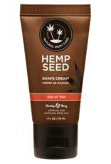 Earthly body Isle of You - Hemp Seed Shave Cream - 1 fl oz / 30 ml