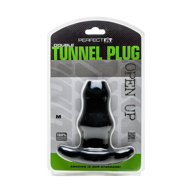 PerfectFitBrand Double Tunnel Plug - Hollow Butt Plug - M