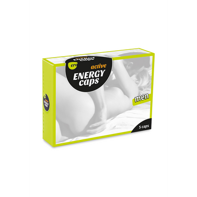 Image of HOT Energy Caps - Stimulating Pills for Men - 5 Pieces