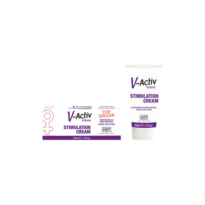 Image of HOT V-Activ - Stimulation Cream for Women - 2 fl oz / 50 ml