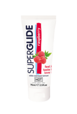 HOT Superglide - Edible Waterbased Lubricant - Raspberry - 3 fl oz / 75 ml