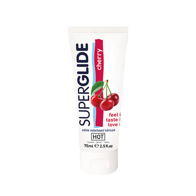 Image of HOT Superglide Edible Waterbased Lubricant - 3 fl oz / 75 ml