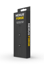 Nexus Forge - Dubbel Verstelbare Lasso Siliconen Cockring - Zwart