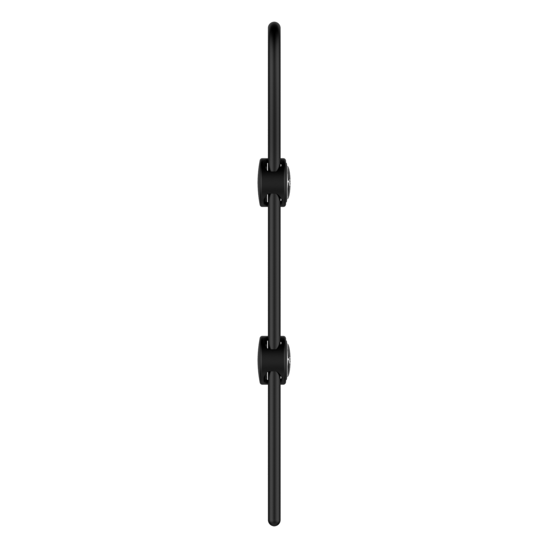 Nexus Forge - Dubbel Verstelbare Lasso Siliconen Cockring - Zwart