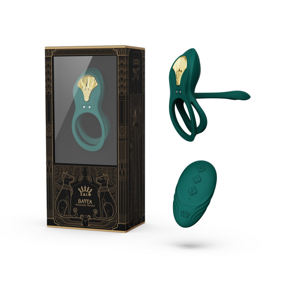 Zalo BAYEK - Draagbare Vibrator - Turquoise Groen
