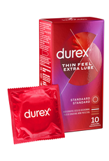 Durex Thin Feel Extra Lube - Condoms - 10 Pieces