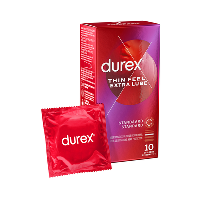 Image of Durex Thin Feel Extra Lube - Condoms - 10 Pieces