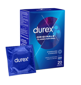 Durex Originals Classic Natural - Condoms - 20 Pieces