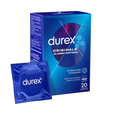 Image of Durex Originals Classic Natural - Condoms - 20 Pieces