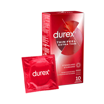 Image of Durex Thin Feel Extra Thin - Condoms - 10 Pieces