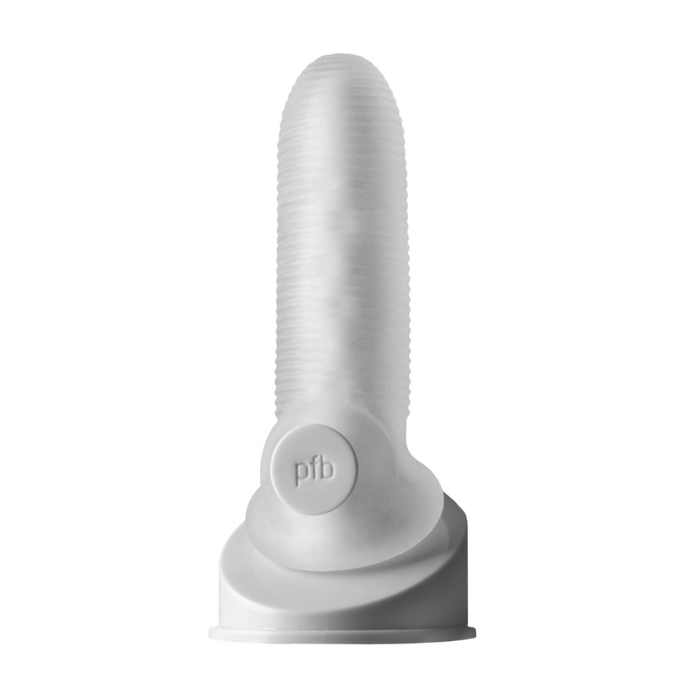 Image of PerfectFitBrand Fat Boy Micro Ribbed Sheath - Dildo - 6 / 14 cm