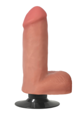 Curve Toys Vibrating Dildo with Balls - 6 / 15 cm